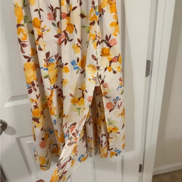 Abercrombie & Fitch Flutter Sleeve Midi Dress - Picture 7 of 12